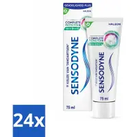 Sensodyne 24 x - Tandpasta - Complete Protection + Fresh Breath - Frisse Adem - 75 ml - Tandpasta Gevoelige Tanden - Tandpasta Frisse Adem - - Mondverzorging - Gevoelige Tanden