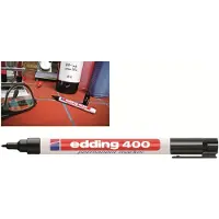Edding 400 Permanentmarker Fijn Ronde punt - 1 mm Zwart Navulbaar Waterbestendig