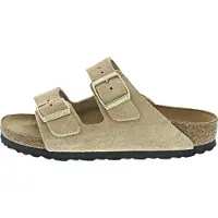 Birkenstock arizona suède sandcast platte sandalen unisex