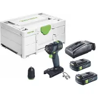 Festool TXS 18-Basic accuboormachine 18 V 40 Nm borstelloos + 2x accu 3,0 Ah + oplader + Systainer