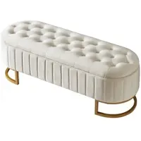 STILVORA Gestoffeerd dagbed/slaapbank 140x200 cm, met LED-verlichting en USB- en Type-C-aansluiting, zachte stofbekleding, wit (inclusief matras)