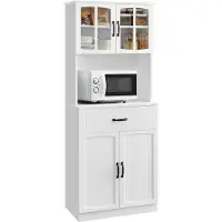 Songmics Keukenkast – Modern – Met verstelbare planken – Wit