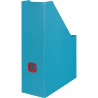 Leitz Cosy Click & Store Duurzame Tijdschriftenhouder voor A4 Documenten - 77% Gerecycled Karton - 10.3 x 33 x 25.3 Cm (BxHxD) - Sereen Blauw