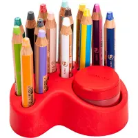 Stabilo Kleurpotloden - Woody 3-in-1 Bureauset - 15 st. - Meerkl - - OneSize - Tekensets