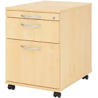Hjh OFFICE PRO SIGNA AC20 BM - Rolcontainer Esdoorn Hout met ophangsysteem Metalen handgreep