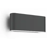 Wever & Ducre Wandlamp buiten Kiosk 1.0, dimbaar, zwart, Aluminium, Wandlamp buiten