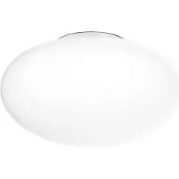 Wever & Ducre Plafondlamp Perlez 3.0, dimbaar, wit / opaal, Badkamer, Glas, plafondlamp