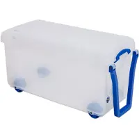 Really Useful Box opbergkoffer op wieltjes 160 l, transparant