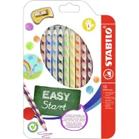Stabilo EASYcolors - Ergonomische Kleurpotloden - Linkshandig - Extra Dikke 4.2 mm Kern - Set Met 12 Kleuren