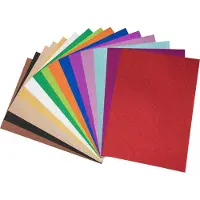Folia Paper Glitterkarton Folia 50x70cm 300gr 15 vel 15 kleuren