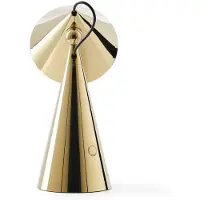 Tom Dixon Tafellamp POSE, dimbaar, messing / goud, Woon-/ Eetkamer, Kunststof, Design, Tafellamp