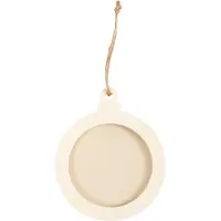Creativ Company Houten ronde lijst hanger 8cm, 24st.