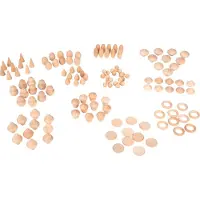 TickiT Houten Schatten Natuurlijke Set