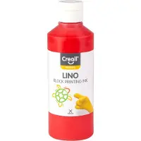 Creall lino blockprintverf lichtrood, 250ml
