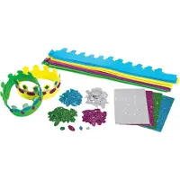 Colorations knutselpakket kroontjes maken - creatieve set voor kinderen 16 stuks.