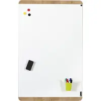 Rocada Whiteboard NAT6420 (b x h) 115 cm x 75 cm Wit (RAL 9003) Kunststof coating Incl. opbergbakje, Horizontaal- of verticaalformaat