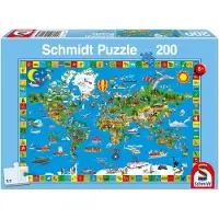Schmidt 200-delig puzzel van Schmidt Spiele, "Mijn kleurrijke aarde" (56118), voor kinderen