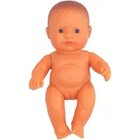 Miniland Babypop - Europees Meisje 21Cm - Met Vanillegeur - Waterdicht - 10 Maanden