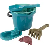 Dantoy - Blue marine toys - Emmerset - Tuin zand en strand set BIO - in katoenen netje