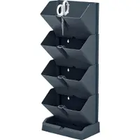 Prosperplast Kruidentuin - verticaal - modulair - antraciet - 48 cm - Plantenpotten
