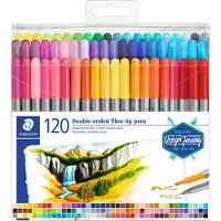 Staedtler 3200 viltstiften met dubbele punt (120 stuks)