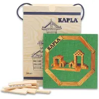 Kapla - Blank - Constructiespeelgoed - Groen Voorbeeldboek - 280 Plankjes