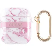 GUESS GUA2HCHMAP AirPods hoesje roze (Koptelefoon tas), Hoofdtelefoon Tassen + Beschermende Covers, Roze