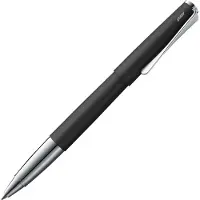 Lamy studio zwarte rollerbalpen - universele pen in elegante volledig metalen behuizing - met propellervormige clip & in lijndikte M - met rollerbalvulling M 63 in zwart