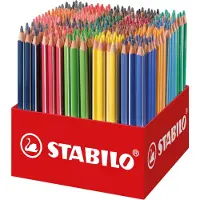 Stabilo Trio Thick - Driekantige Kleurpotloden Met Extra Dikke Kern - Schoolverpakking Met 300 Stuks