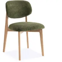 Bommel Wonen Eetkamerstoel Sophie - stof Aragon Groen - poot eiken naturel