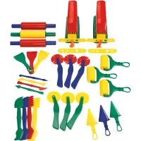 Colorations klei set - Mega klei gereedschappen 28-delig voor kinderen.