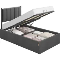 Vasagle Bedframe met opbergruimte en comfortabel hoofdbord, 90 x 200 cm