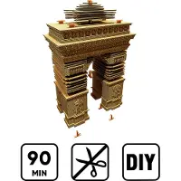 Cartonic - ARC DE TRIOMPHE PARIS- 3D puzzel- Decoratie- cadeau- puzzels- Parijs- gebouwen- kinderen en volwassen- DIY