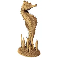 Cartonic - Seahorse- 3D Puzzel-Speelgoed- Puzzel-DIY- Creatief- Karton- Kinderen en volwassen- 3D- puzzel-Zeepaard