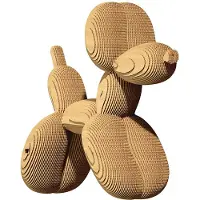 Cartonic 3D PUZZEL- BALLOON DOG- 3D puzzel-karton-decoratie-kinderen-puzzel-DIY