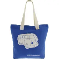 VW Collection - Volkswagen Casual canvas tas, boodschappentas, strandtas (Robuust/VW T1 Bulli Bus- motief)