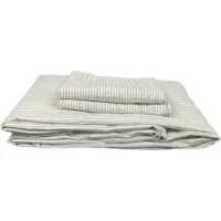 Town & Country Dekbedovertrek Newport Stripe Sand Katoen-200 x 220 cm