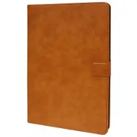 Rico Vitello Hoesje Geschikt voor Apple iPad pro 12.9 (2020) Excellent Wallet case/book case/hoesje/Tablethoes kleur Bruin