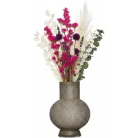 Hakbijl Glass Bloemenvaas Deborah - Goud - glas - D17 x H22 cm