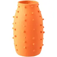 J-Line vaas Ruby Stippen - steengoed - oranje - small