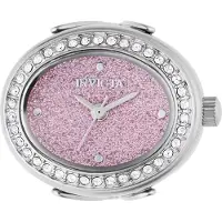 Invicta Mini Ring Watch 49595 Dames Horloge - Quartz Uurwerk - Roestvrij Staal met roze Wijzerplaat - 24mm