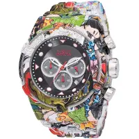 Invicta Bolt 49140 Heren Horloge - Quartz Uurwerk - Roestvrij Staal met Grijze Wijzerplaat - 53mm