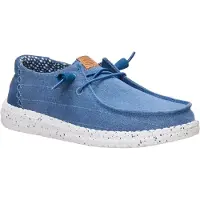 HeyDude Wendy Chambray Textiel Vrouwen Ensign Blauwe Loafers