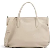 Coccinelle Leren handtas schoudertas Rebekka Handbag Grained Leather Sandshell beige