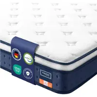 Vasagle Pocketveringmatras met Geltraagschuim en Zevenzonesupport, 200 x 180 x 20 cm