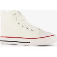 Scapino Hoge canvas kinder sneakers wit maat 35
