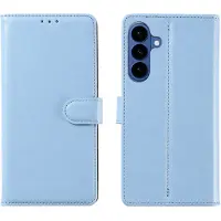 Ntech Hoesje geschikt voor Samsung Galaxy S26 Plus 5G hoesje Blauw pasjeshouder telefoon hoes - Met screenprotector tempered glass voor Galaxy S26 Plus 5G - 2x