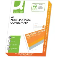 Q-CONNECT Premium kopieerpapier, ft A4, 75 g, Doos van 5 pak met 500 vel, wit