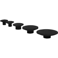 Home It houten knoppen Ø45/Ø55/Ø75/Ø90 mm zwart eiken