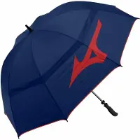 Tour 55 inch Twin Canopy Staff Golfparaplu - Blauw Rood